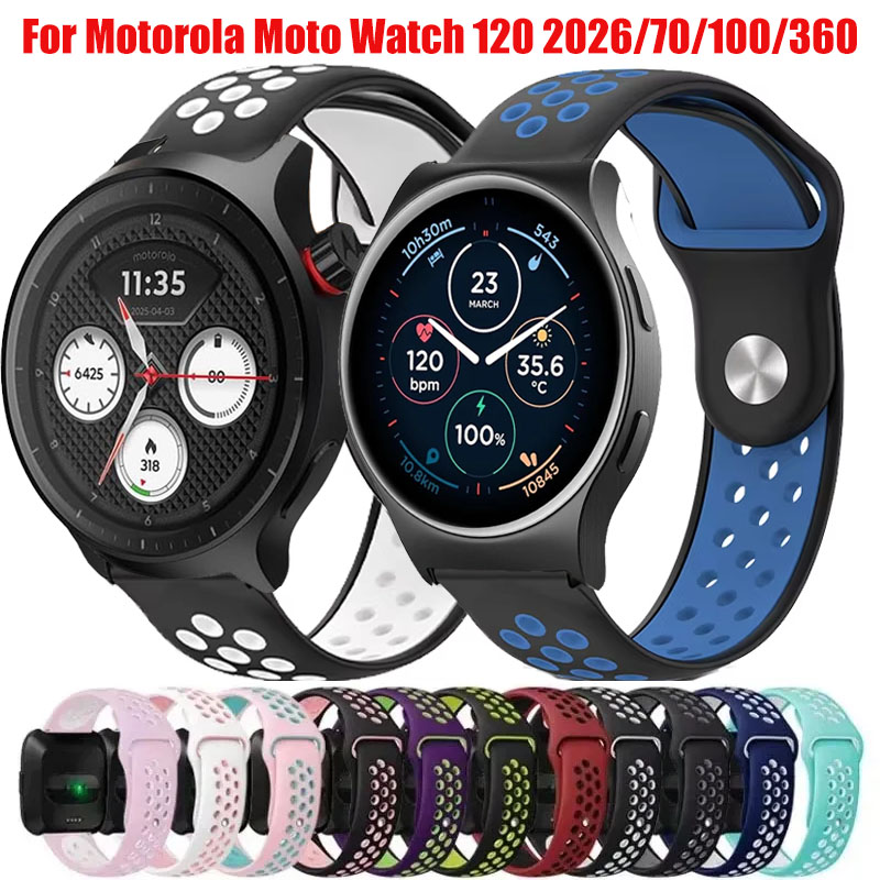 Motorola Smartwatch Accessories - Pulseira respirável de substituição de 20mm