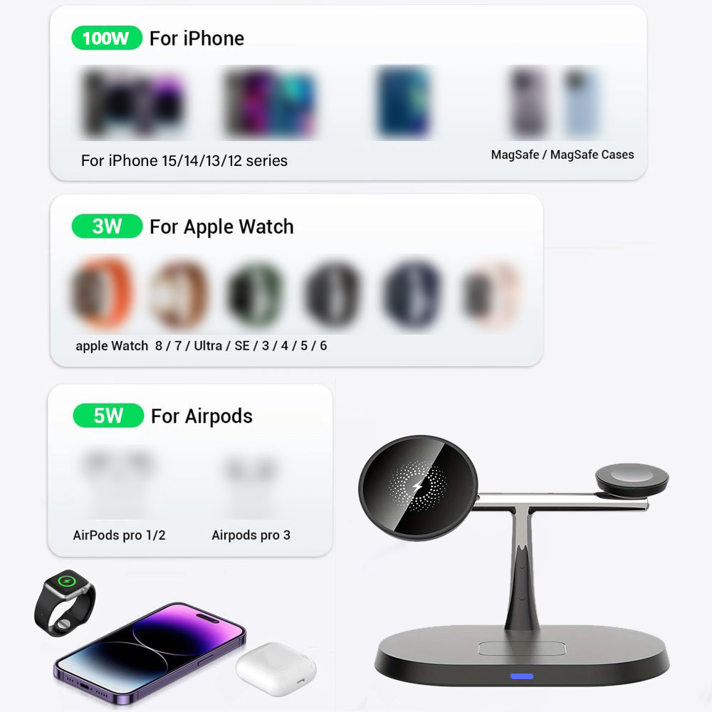 Carregador Magnético Sem Fio 3 - Smartwatch Ac avaliação e preço