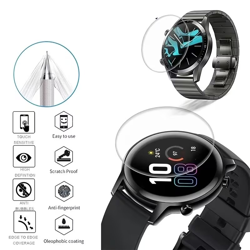 1-3 Peças de Película de Hidro - Garmin Smartwatch Accessories avaliação e preço