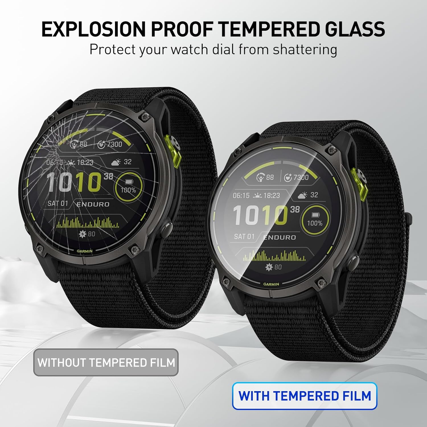 Filmes de vidro temperado para - Garmin Smartwatch Accessories avaliação e preço