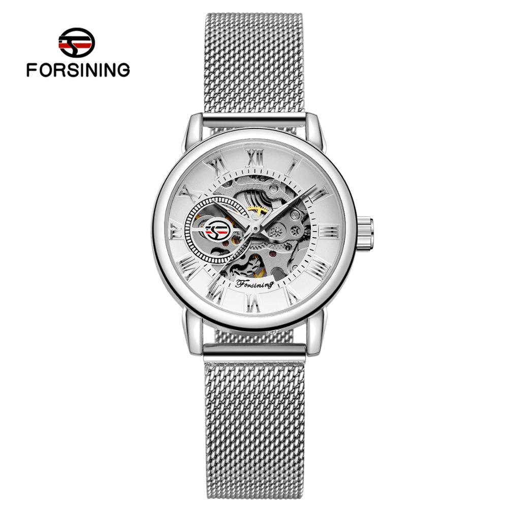 Reloj mujer forsining moda mul - Stainless Mesh Band avaliação e preço
