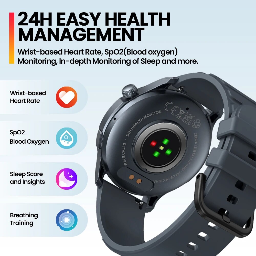 Novo zeblaze btalk 3 pro 1.43  - Smartwatch X2 avaliação e preço