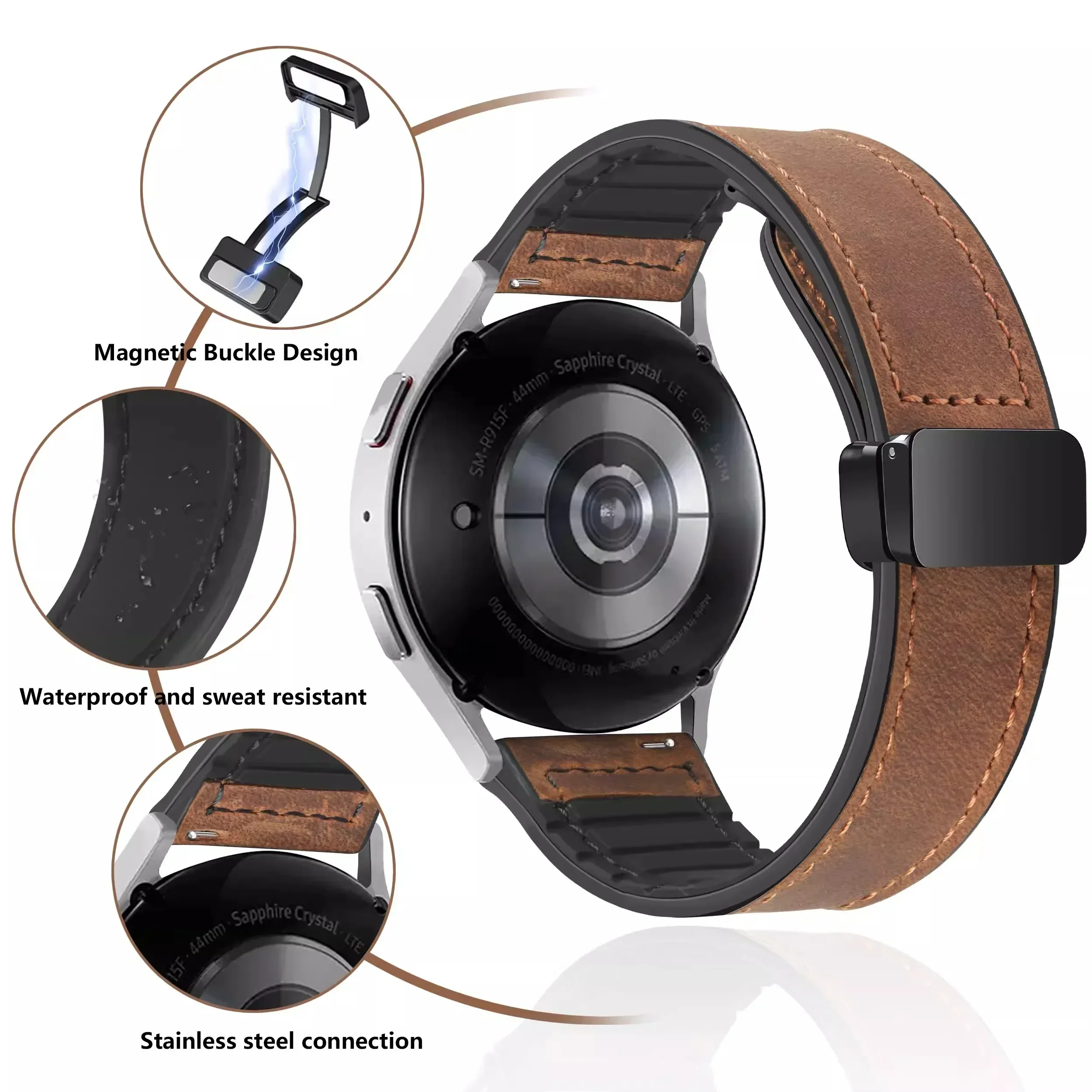 Pulseira de Couro Macio para M - Motorola Smartwatch Accessories avaliação e preço