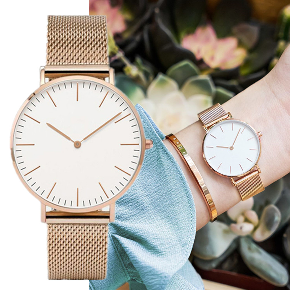 Marca superior relógios de lux - Stainless Mesh Band avaliação e preço