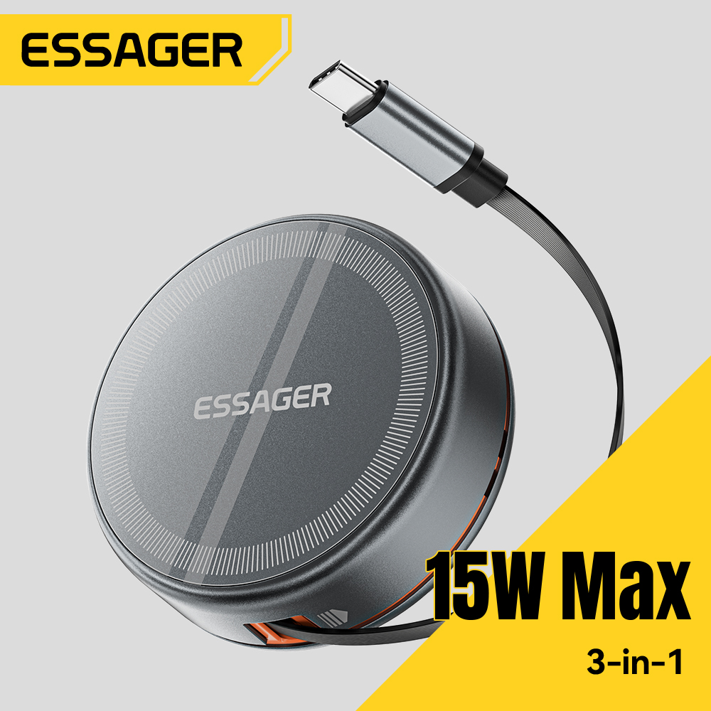 Essager 15W 3 em 1 Carregador  - Smartwatch Ac avaliação e preço