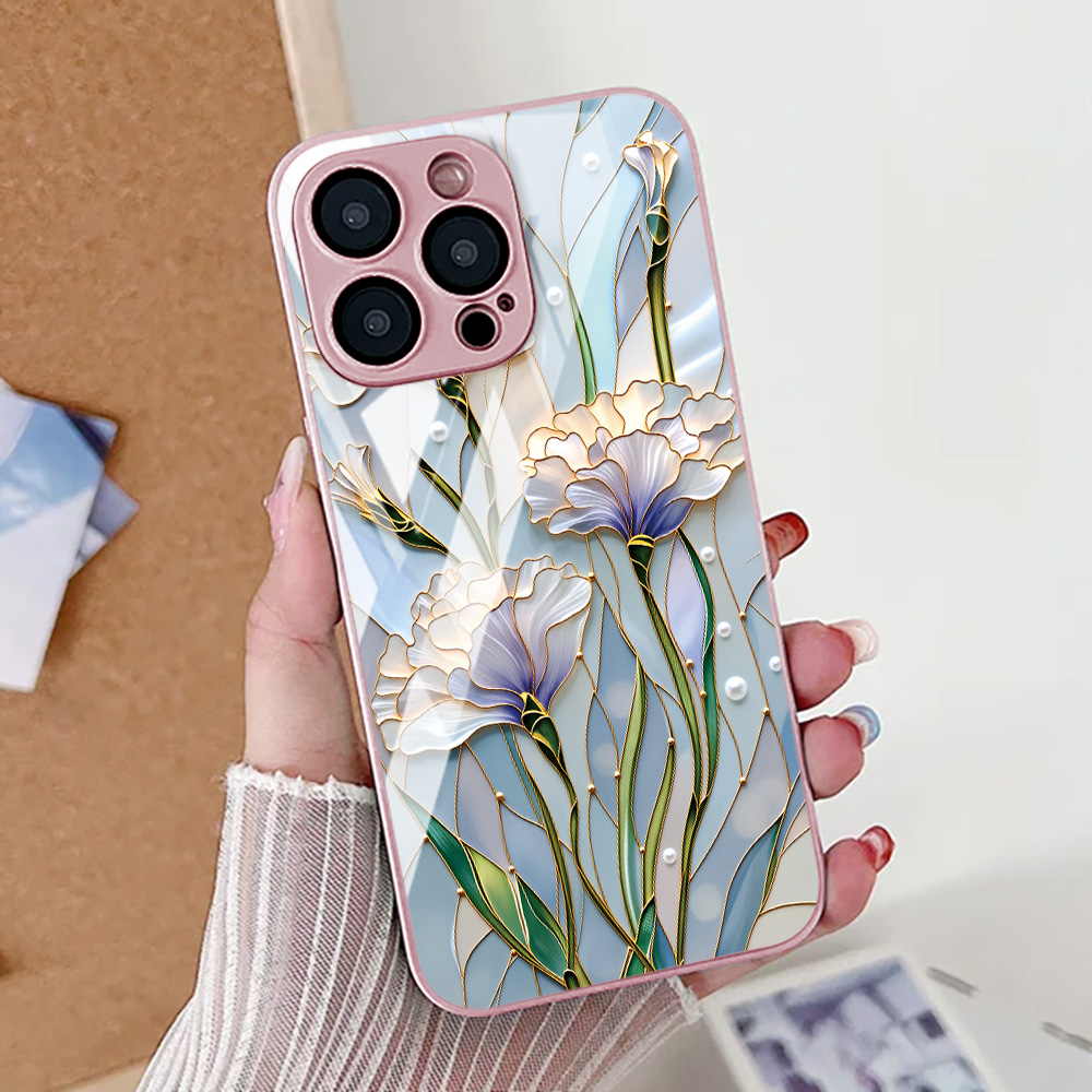 Flor de lótus caso de telefone - Screen Protector Film avaliação e preço